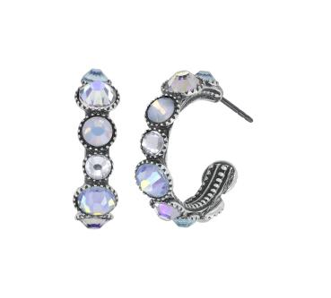 White - Water Cascade earrings - Konplott